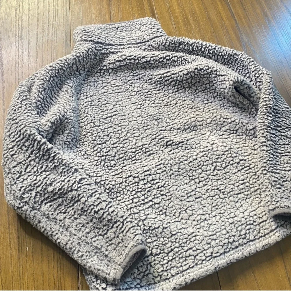 Eddie Bauer Sherpa full zip sweater jacket